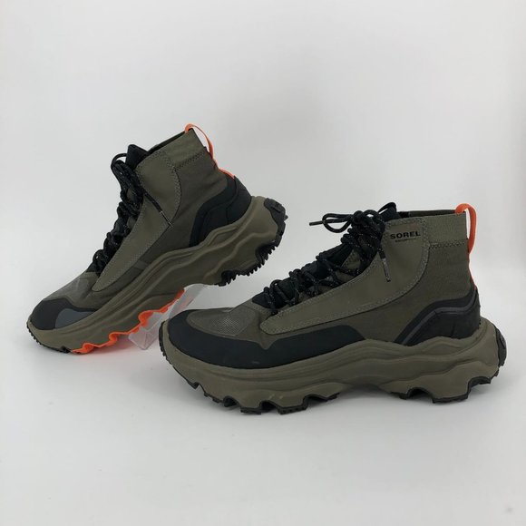 Sorel Green & Orange Comfort Performance Ankle Boots | Size 10.5